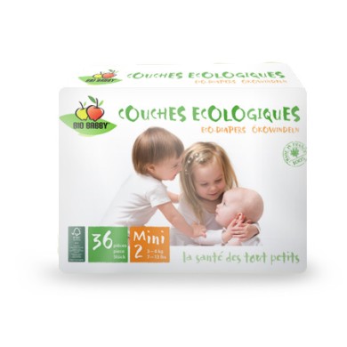 Couches Bio Babby FSC* Mini 4/9kgs Couches Bio Babby FSC* Mini 4/9kgs